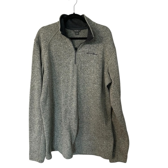 Eddie Bauer Men’s Long Sleeve Polyester 1/4 Zip Pullover Sz TXL GUC - Picture 1 of 8